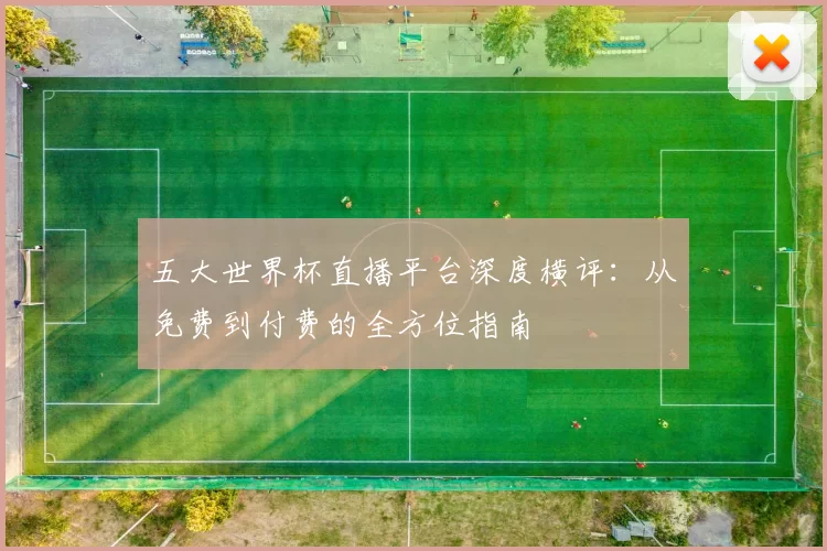 五大世界杯直播平台深度横评：从免费到付费的全方位指南