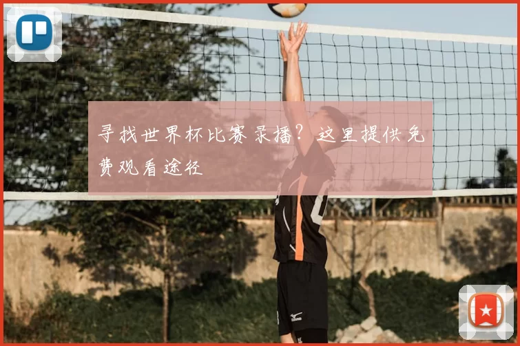寻找世界杯比赛录播?这里提供免费观看途径